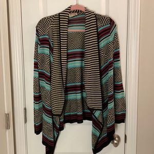 Printed Cartigan Sweater - Womens Medium
